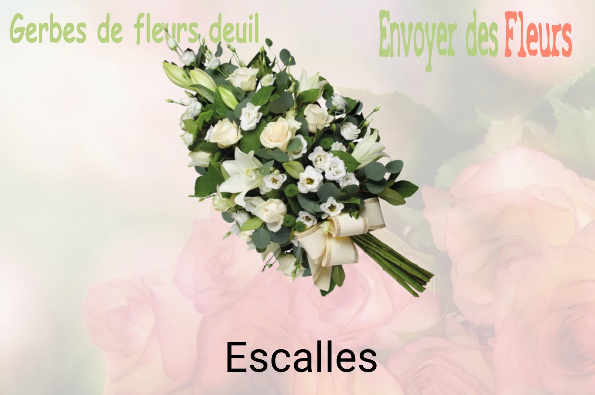 Gerbe de fleurs de deuil livrée à Escalles